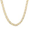 Thumbnail Image 1 of Oro Diamante™ Diamond-Cut 7.8mm Cuban Curb Chain Necklace in Hollow 14K Two-Tone Gold – 20"