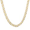 Thumbnail Image 0 of Oro Diamante™ Diamond-Cut 7.8mm Cuban Curb Chain Necklace in Hollow 14K Two-Tone Gold – 20"