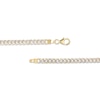 Thumbnail Image 4 of Oro Diamante™ Diamond-Cut 4.5mm Cuban Curb Chain Bracelet in Hollow 14K Two-Tone Gold – 7.5"