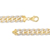 Thumbnail Image 3 of Oro Diamante™ Diamond-Cut 4.5mm Cuban Curb Chain Necklace in Hollow 14K Two-Tone Gold