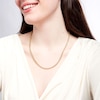 Thumbnail Image 2 of Oro Diamante™ Diamond-Cut 4.5mm Wheat Chain Necklace in Hollow 14K Two-Tone Gold – 22"