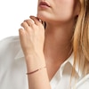 Thumbnail Image 2 of 3.0mm Lab-Created Ruby Line Bracelet in Sterling Silver with 14K Gold Plate