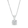 Thumbnail Image 1 of 1 CT. T.W. Certified Lab-Grown Diamond Solitaire Hidden Frame Pendant in 10K White Gold (I/I1)