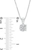 Thumbnail Image 1 of 1 CT. T.W. Certified Lab-Created Diamond Solitaire Hidden Frame Pendant in 10K White Gold (I/I1)