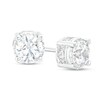 Thumbnail Image 1 of 2 CT. T.W. Certified Lab-Grown Diamond Solitaire Hidden Frame Stud Earrings in 10K White Gold (I/I1)