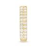 Thumbnail Image 1 of 1-1/2 CT. T.W. Diamond Double Row Inside-Out Hoop Earrings in 10K Gold