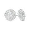 Thumbnail Image 1 of 2 CT. T.W. Lab-Grown Diamond Double Frame Stud Earrings in 10K White Gold (F/SI2)