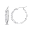 Thumbnail Image 1 of 1 CT. T.W. Diamond Hoop Earrings in Platinum