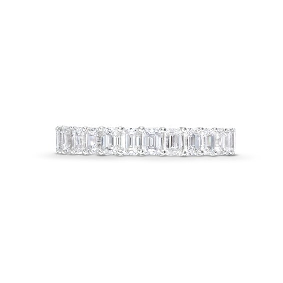 1-1/4 CT. T.w. Certified Emerald-Cut Diamond Band in 14K White Gold (I/Si2)