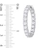 7-7/8 CT. T.W. Diamond Inside-Out Hoop Earrings in 14K White Gold