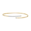 Thumbnail Image 1 of 1/4 CT. T.W. Diamond Bypass Bangle in 10K Gold