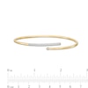 Thumbnail Image 2 of 1/4 CT. T.W. Diamond Bypass Bangle in 10K Gold