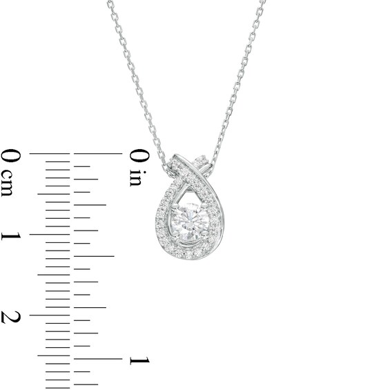 1/2 CT. T.w. Certified Lab-Grown Diamond Teardrop Pendant in 10K White Gold (F/Si2)