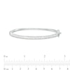 Thumbnail Image 3 of 1 CT. T.W. Diamond Double Row Bangle in 10K White Gold