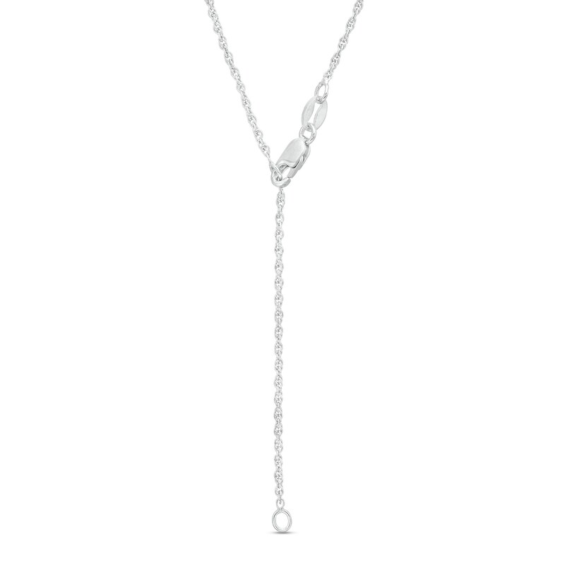 Main Image 5 of Multi-Shape White Lab-Created Sapphire Cluster Snowflake Pendant and Stud Earrings Set in Sterling Silver