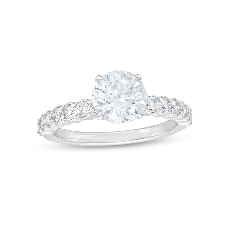 Main Image 1 of Celebration Ideal 2 CT. T.W. Diamond Engagement Ring in 14K White Gold (I/I1)