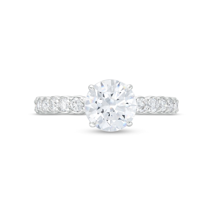 Main Image 4 of Celebration Ideal 2 CT. T.W. Diamond Engagement Ring in 14K White Gold (I/I1)