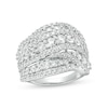 Thumbnail Image 0 of 3 CT. T.W. Certified Lab-Created Diamond Multi-Row Ring in 10K White Gold (F/SI2)