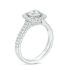 Thumbnail Image 3 of Celebration Ideal 1-5/8 CT. T.W. Certified Diamond Cushion-Shaped Frame Engagement Ring in 14K White Gold (I/I1)