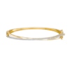 Thumbnail Image 1 of 1/2 CT. T.W. Diamond Crossover Bangle in 10K Gold