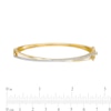Thumbnail Image 3 of 1/2 CT. T.W. Diamond Crossover Bangle in 10K Gold