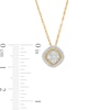 Thumbnail Image 3 of 1/5 CT. T.W. Cushion-Shaped Multi-Diamond Frame Tilted Pendant in 10K Gold