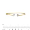 Thumbnail Image 2 of 1/5 CT. T.W. Multi-Diamond Frame Geometric Bangle in 10K Gold