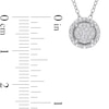 Thumbnail Image 3 of 1/6 CT. T.W. Multi-Diamond Frame Pendant in Sterling Silver 