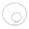 Thumbnail Image 1 of 1/5 CT. T.W. Diamond Interlocking Heart and Infinity Necklace and Bracelet Set in Sterling Silver