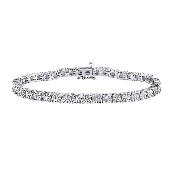 1/4 CT. T.W. Diamond Tennis Bracelet in Sterling Silver&nbsp;