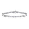 Thumbnail Image 1 of 1/4 CT. T.W. Diamond Tennis Bracelet in Sterling Silver 