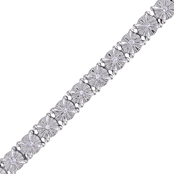 1/4 CT. T.w. Diamond Tennis Bracelet in Sterling Silver