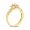 Thumbnail Image 3 of 5/8 CT. T.W. Diamond Flower Frame Bridal Set in 10K Gold (J/I3)