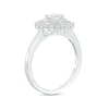 Thumbnail Image 3 of 1-1/6 CT. T.W. Diamond Double Flower Frame Three Piece Bridal Set in 10K White Gold (J/I3)