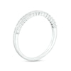 Thumbnail Image 4 of 1-1/6 CT. T.W. Diamond Double Flower Frame Three Piece Bridal Set in 10K White Gold (J/I3)