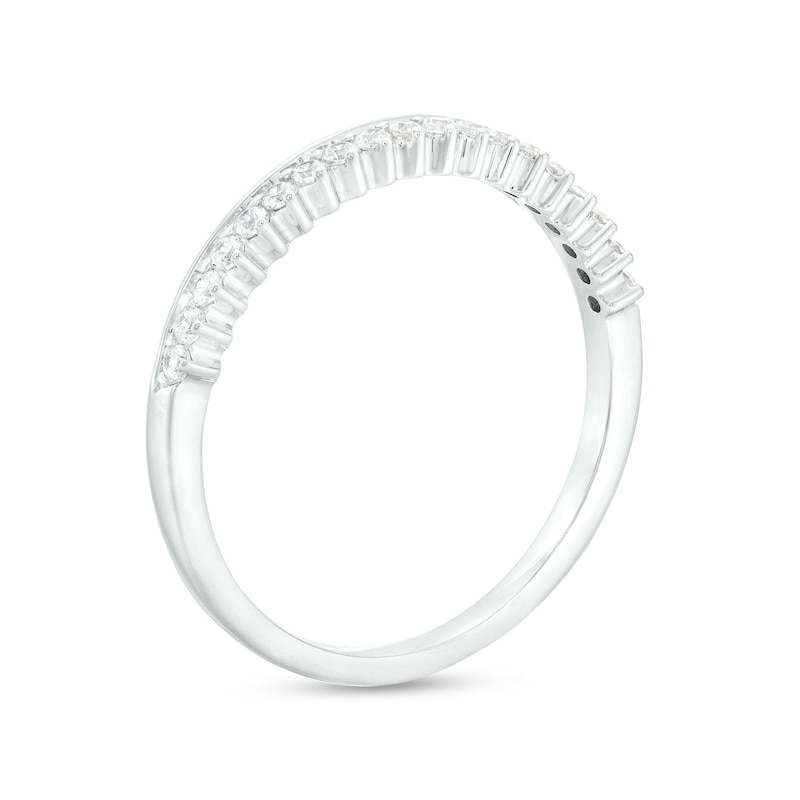 Main Image 4 of 1-1/6 CT. T.W. Diamond Double Flower Frame Three Piece Bridal Set in 10K White Gold (J/I3)