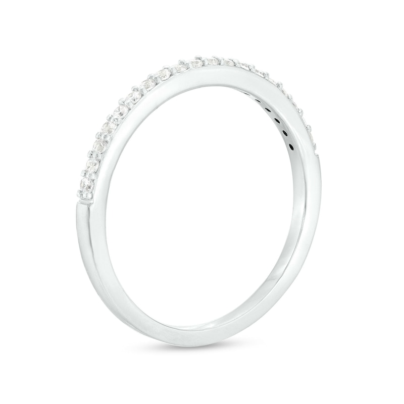 Main Image 5 of 1-1/6 CT. T.W. Diamond Double Flower Frame Three Piece Bridal Set in 10K White Gold (J/I3)