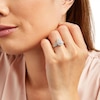 Thumbnail Image 2 of 1 CT. T.W. Pear-Shaped Multi-Diamond Floral Frame Bridal Set in 10K White Gold (J/I3)