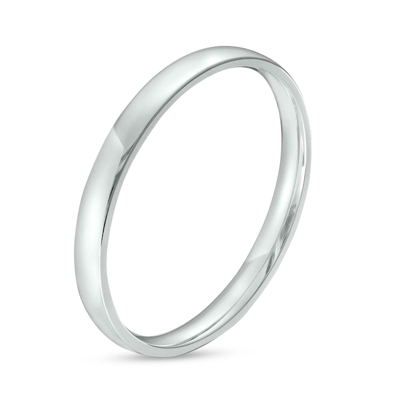 Main Image 2 of 2.0mm Polished Anniversary Band in Platinum