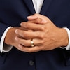 Thumbnail Image 2 of Men's 6.0mm Brushed Stepped Edge Wedding Band in 14K Gold - Size 10