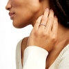 Thumbnail Image 2 of 1/10 CT. T.W. Diamond Wave Alternating Anniversary Band in 10K White Gold