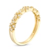 Thumbnail Image 3 of 1/4 CT. T.W. Marquise-Shaped Multi-Diamond Alternating Anniversary Band in 10K Gold