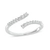 Thumbnail Image 1 of 1/5 CT. T.W. Diamond Graduated Bypass Anniversary Band in 10K White Gold