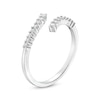 Thumbnail Image 3 of 1/5 CT. T.W. Diamond Graduated Bypass Anniversary Band in 10K White Gold