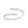 Thumbnail Image 1 of 1/6 CT. T.W. Diamond Graduated Slant Bypass Anniversary Band in 10K White Gold
