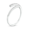 Thumbnail Image 3 of 1/6 CT. T.W. Diamond Graduated Slant Bypass Anniversary Band in 10K White Gold