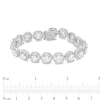 Thumbnail Image 4 of 6.0mm White Lab-Created Sapphire Frame Line Bracelet in Sterling Silver 