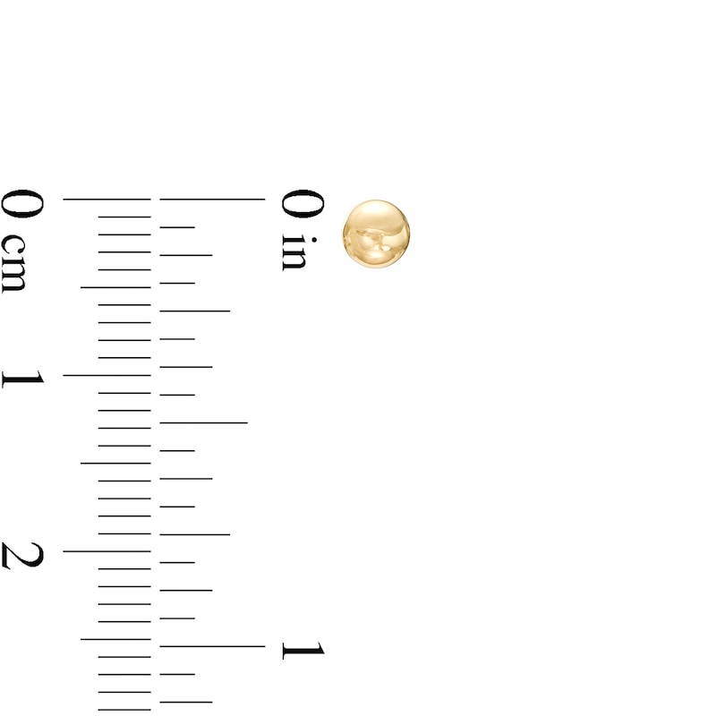 Main Image 4 of Bar, Square-Shaped and Ball Stud Earrings Set in 14K Gold