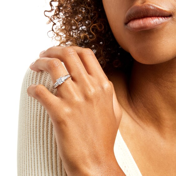 1 CT. T.w. Certified Lab-Grown Diamond Engagement Ring in 14K White Gold (F/Vs2)