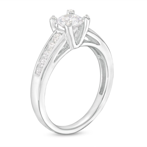 1 CT. T.w. Certified Lab-Grown Diamond Engagement Ring in 14K White Gold (F/Vs2)